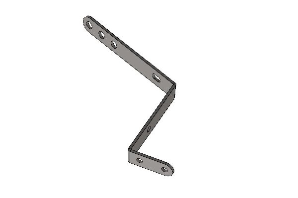 UPPER CROSS BRACKET LEFT DYNAMICA EVO FRONT PANEL 2025 CHROMED