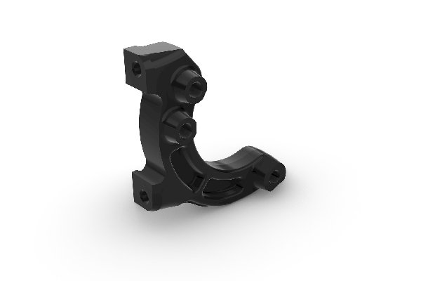 BRAKE CALIPER SUPPORT AP08 FORGED ALUMINUM BLACK ANODIZED