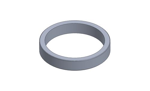 SPACER FOR STUB AXLE 5MM, DIAM.25MM - BLACK