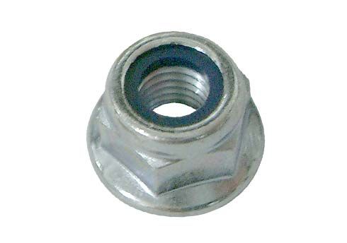 NUT ATB M6 LOW WITH FLANGE - WHITE GALVANIZED