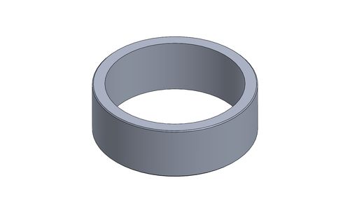SPCER FOR STUB AXLE 10mm, 25mm - BLACK ANODIZED